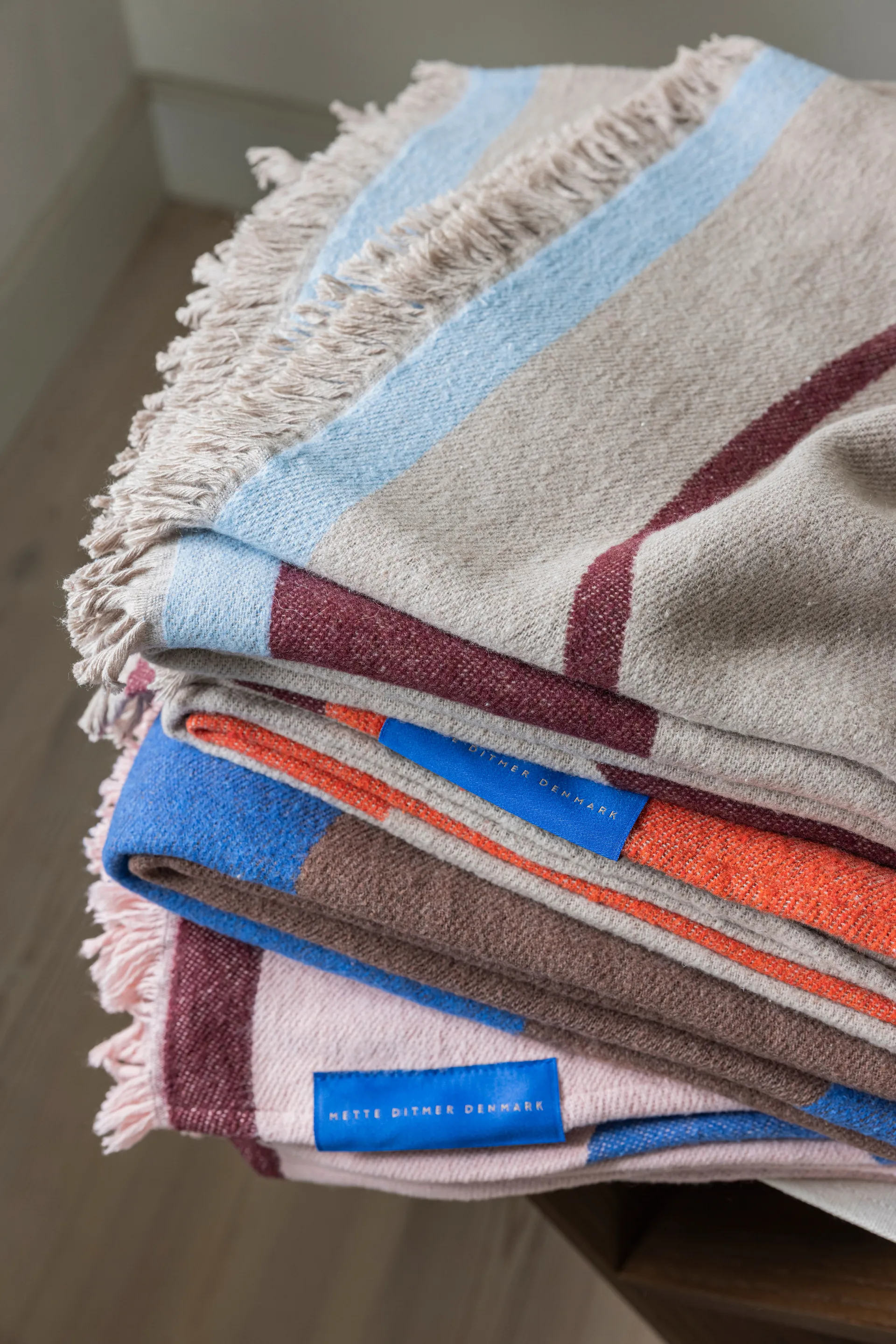 Studio throw blanket, Cognac, 130x175 cm Mette Ditmer