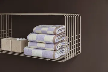 Wire shelf - Sand, 31x70x26 cm - Mette Ditmer