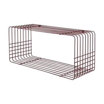 Wire shelf - Wine, 31x70x26 cm - Mette Ditmer
