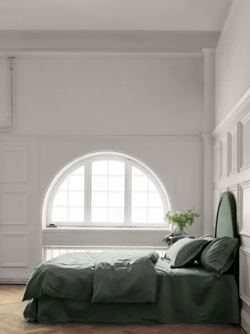 Satina duvet cover - Green, 150x210 cm - Mille Notti