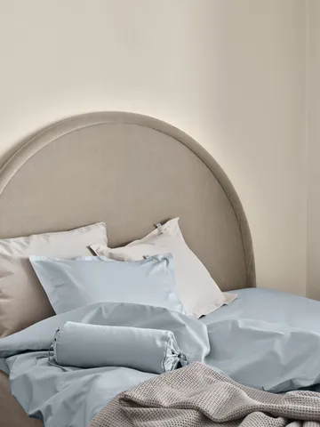 Satina duvet cover - Light blue, 150x210 cm - Mille Notti