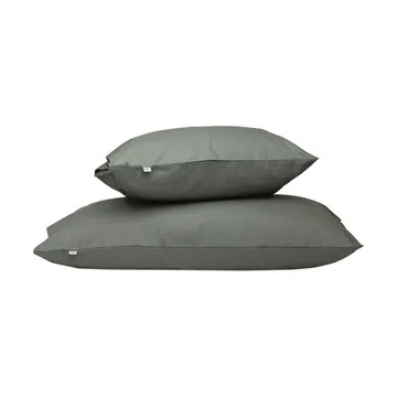 Satina plain pillowcase - Green, 50x60 cm - Mille Notti