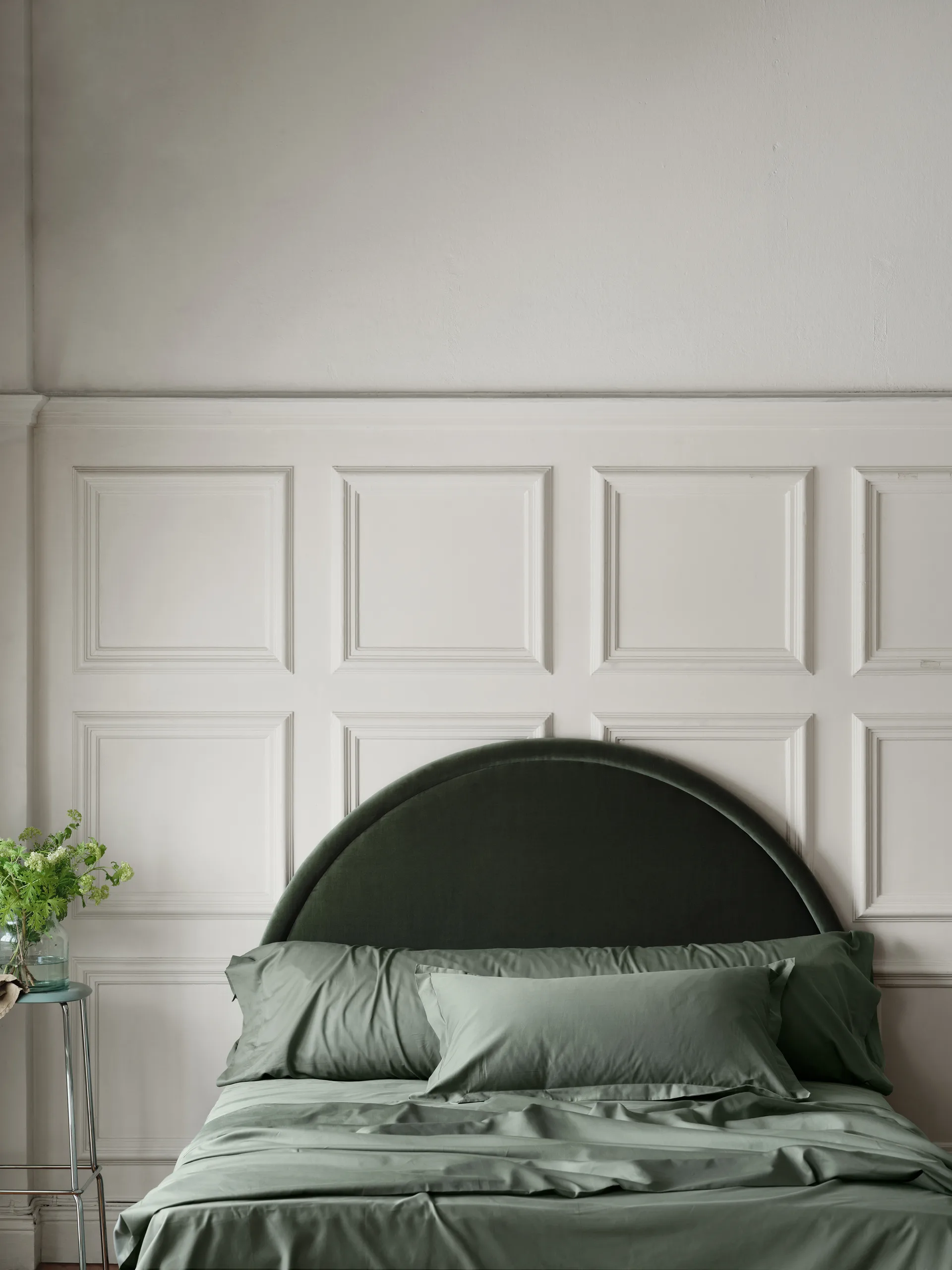 Satina plain pillowcase, Green, 50x60 cm Mille Notti