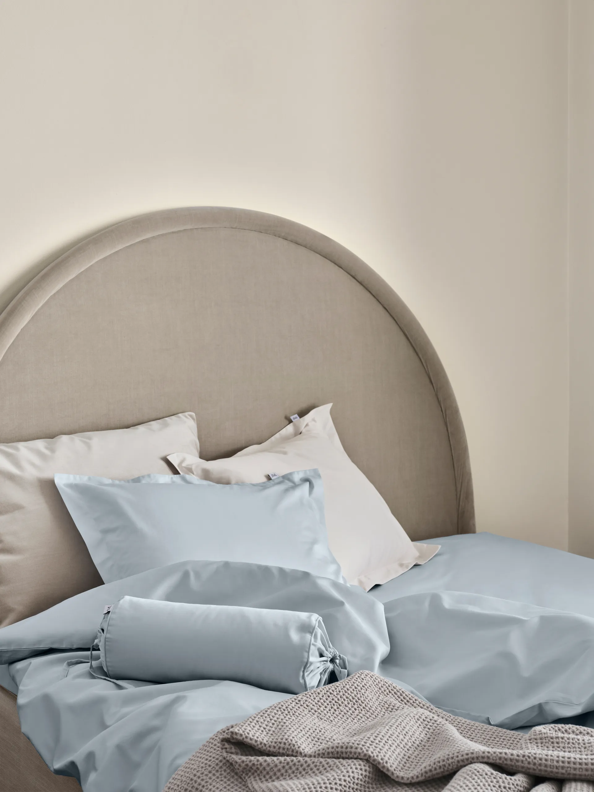 Satina plain pillowcase, Light blue, 50x90 cm Mille Notti