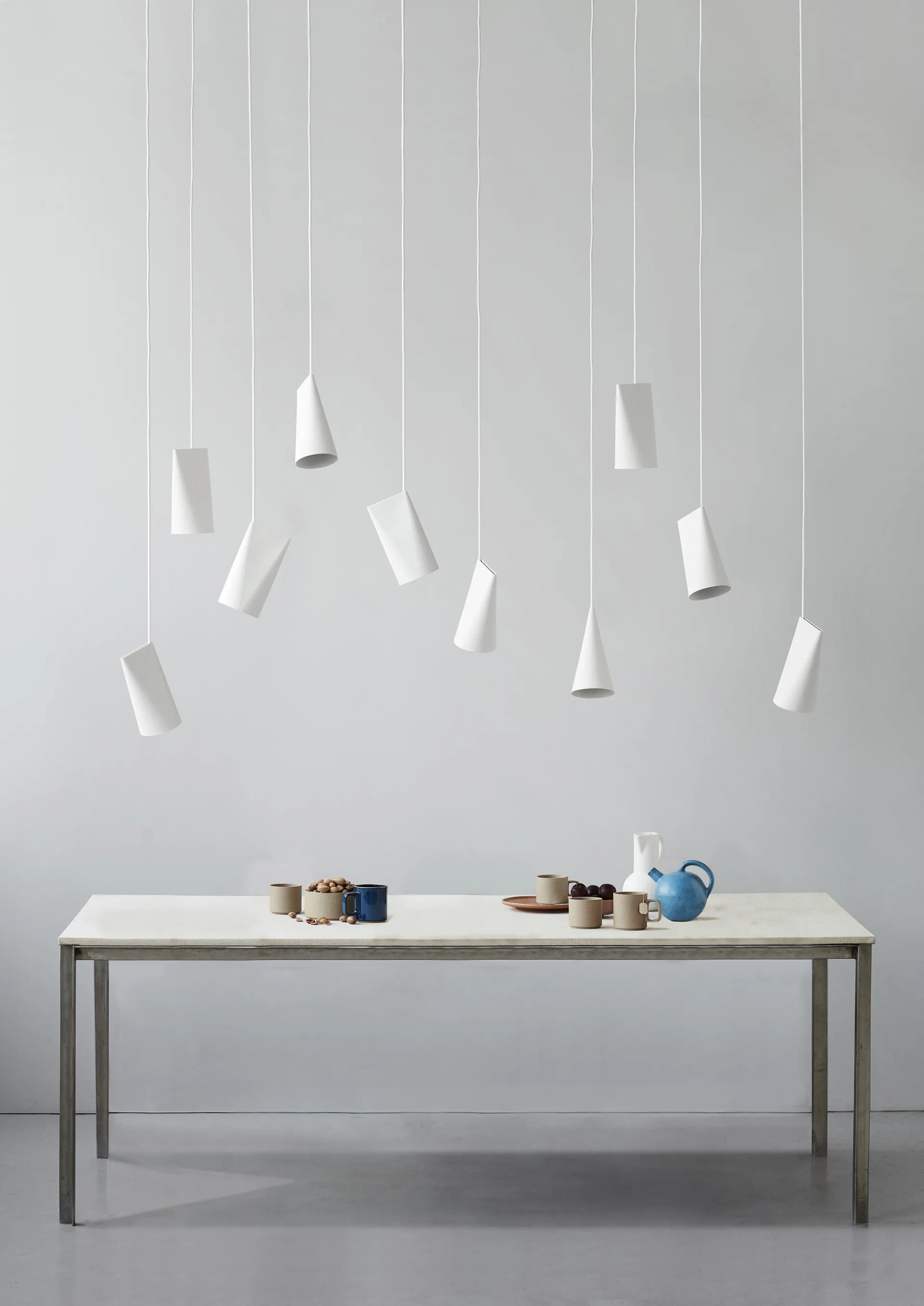 Ceiling lamp ceramic 11.2x22 cm, White MOEBE