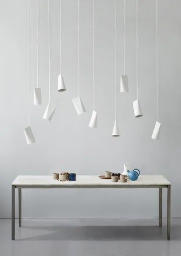 Ceiling lamp ceramic 11.2x22 cm - White - MOEBE