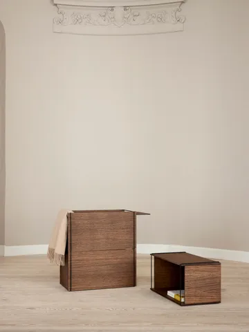 Lid to storage box 28x60 cm - Smoked oak - MOEBE