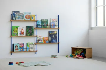 Magazine Shelving magazine rack - Oak-warm grey, 85x115x7 cm, MS.115.1 - MOEBE