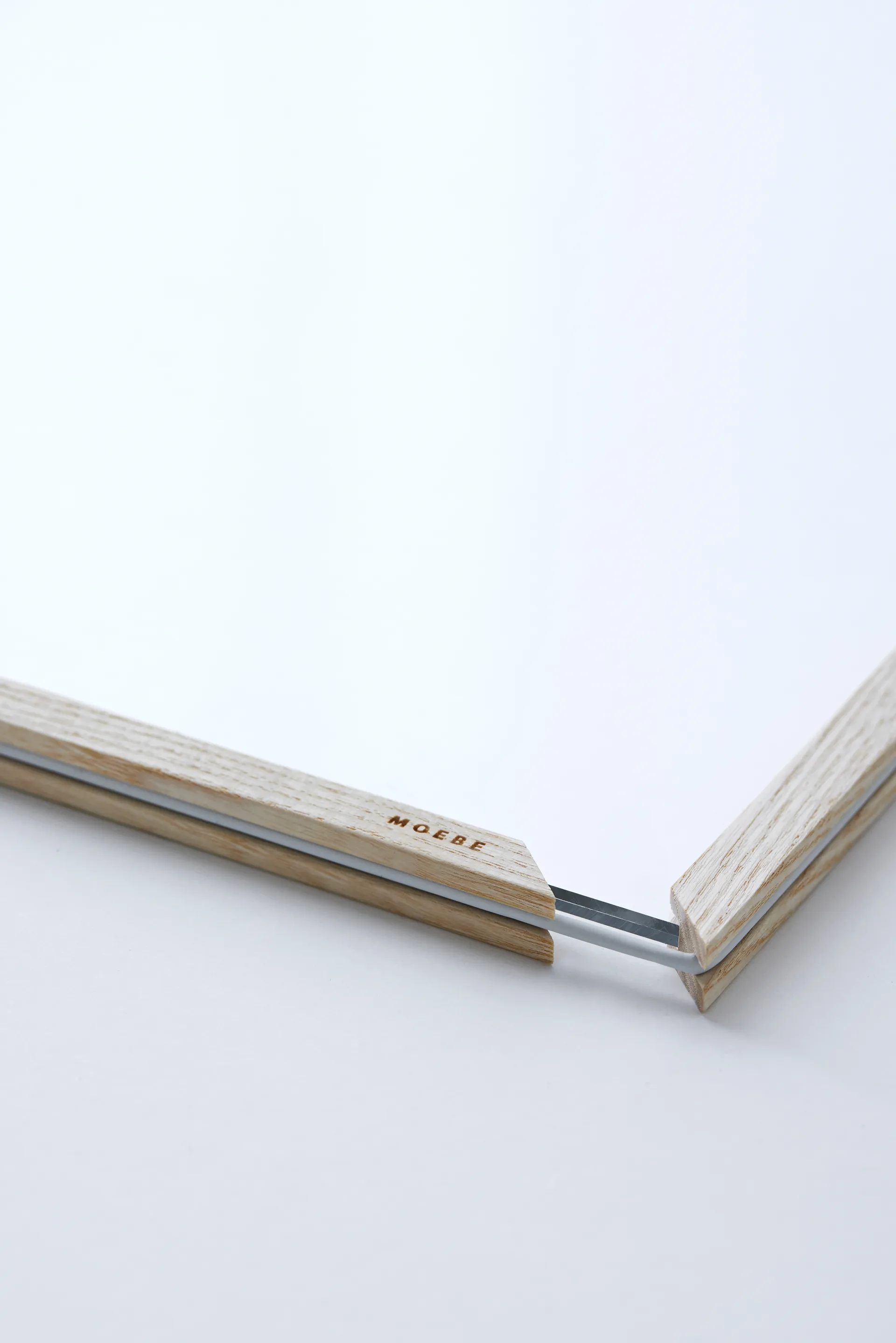 Moebe ash frame A4 23.2x31.7 cm, Transparent. Wood. Black MOEBE
