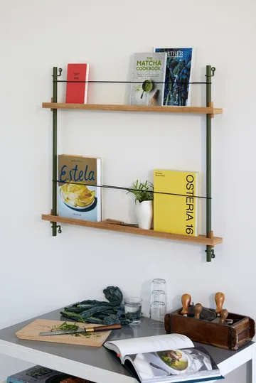 Moebe magazine rack - Oak-green - MOEBE
