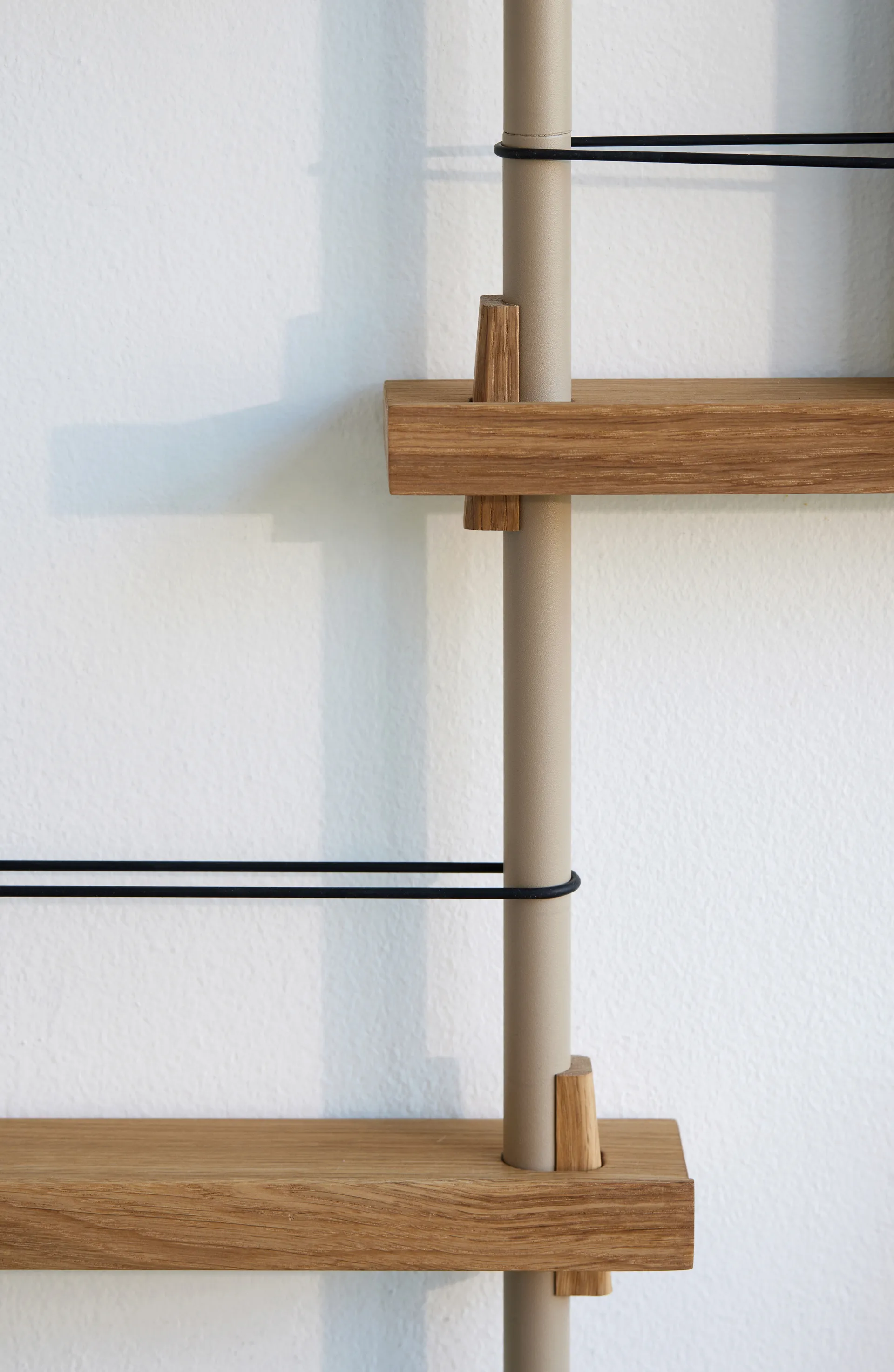 Moebe magazine rack, Oak-grey MOEBE