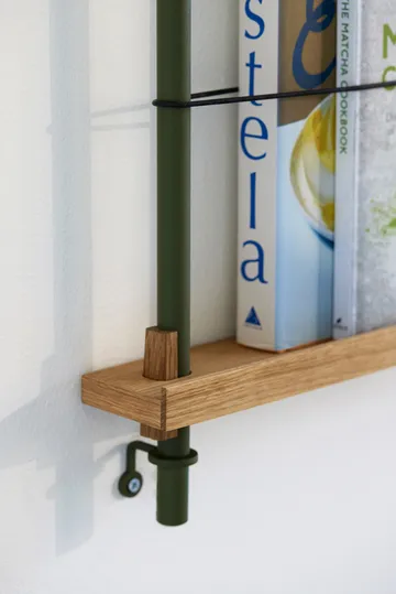 Moebe magazine rack - Smoked oak-green - MOEBE