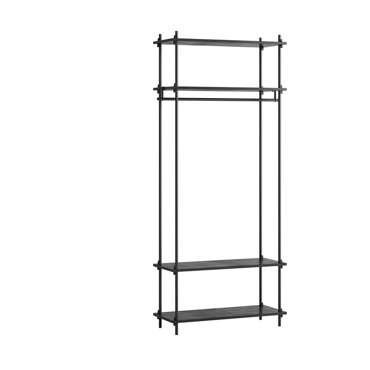 Moebe shelving system s.200.1.F - Black - MOEBE