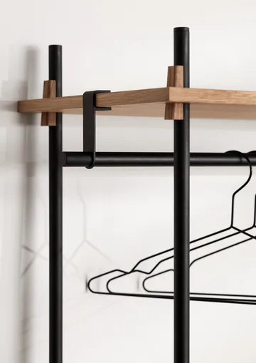 Moebe shelving system s.200.1.F - Oak-black - MOEBE
