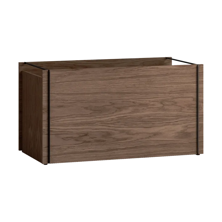 Moebe storage box - Smoked oak-black - MOEBE