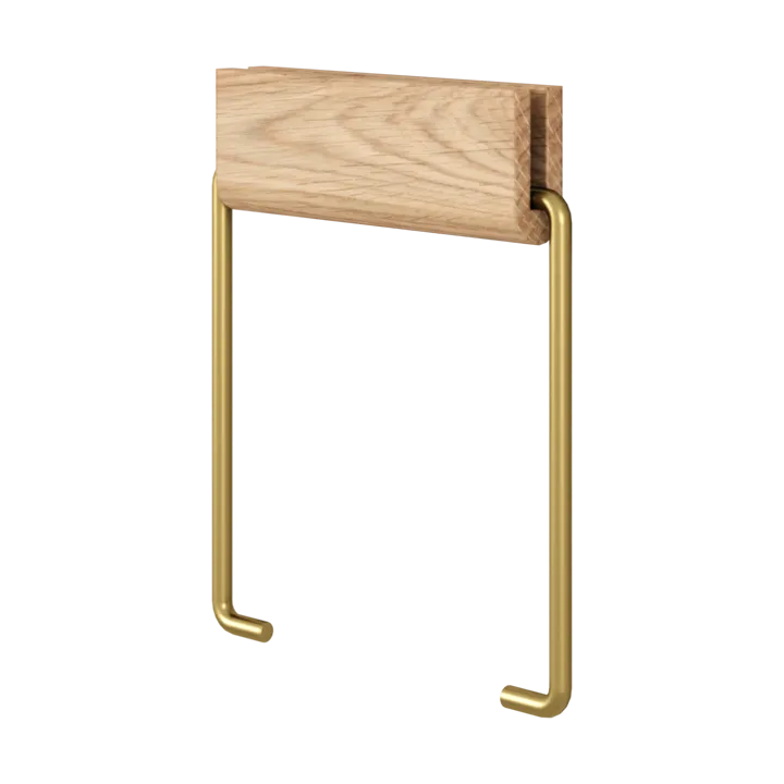 Moebe toilet paper holder - Oak-brass - MOEBE