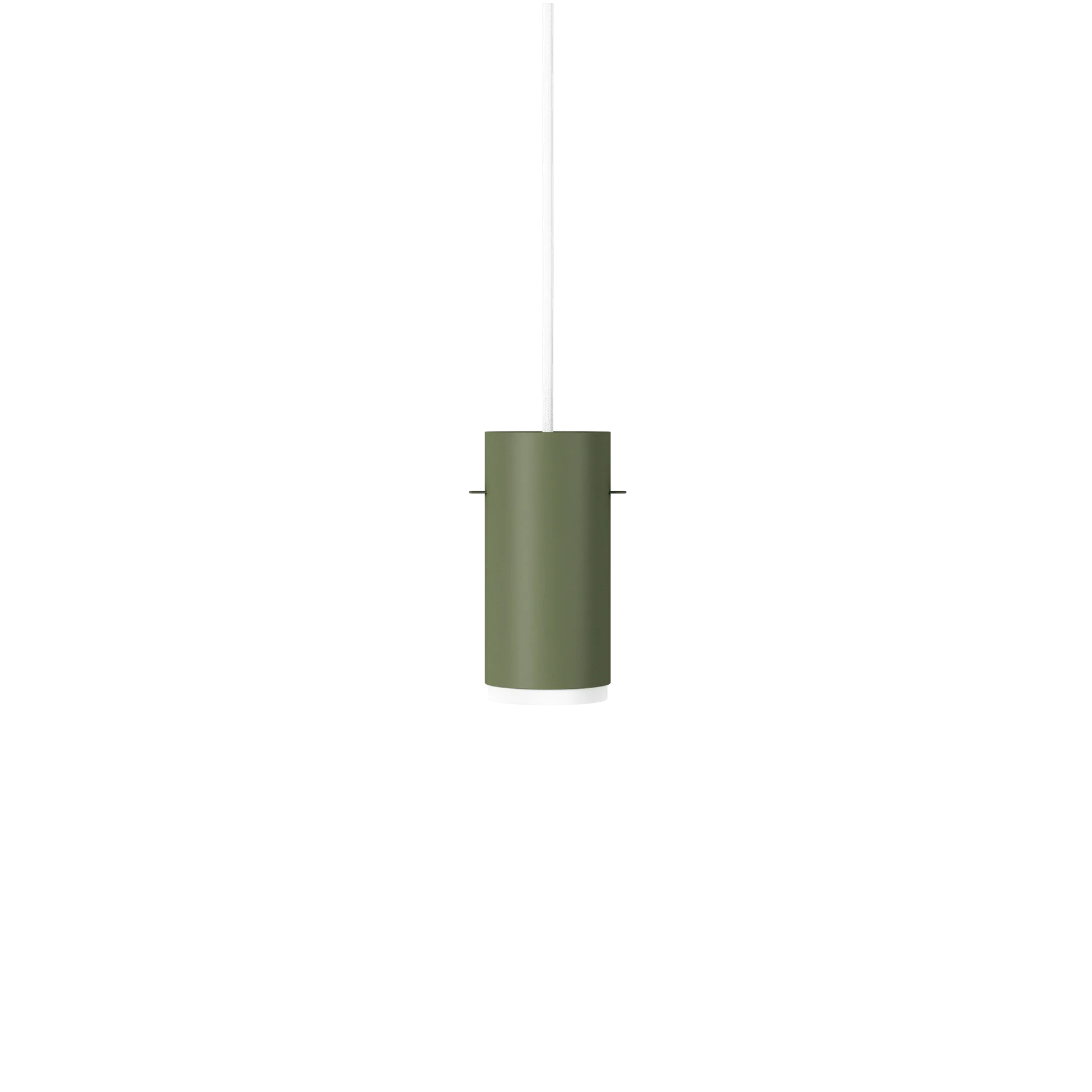 Moebe Tube pendant lamp small Ø8 cm, Pine green MOEBE