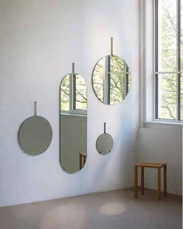 Moebe wall mirror Ø70 cm - Stainless steel - MOEBE