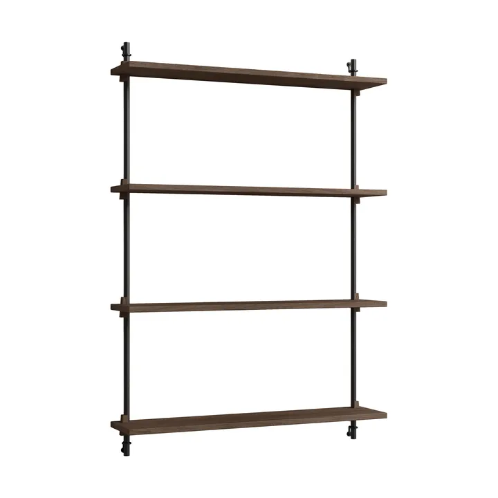 Moebe wall shelving ws.115.1 - Smoked oak-black - MOEBE