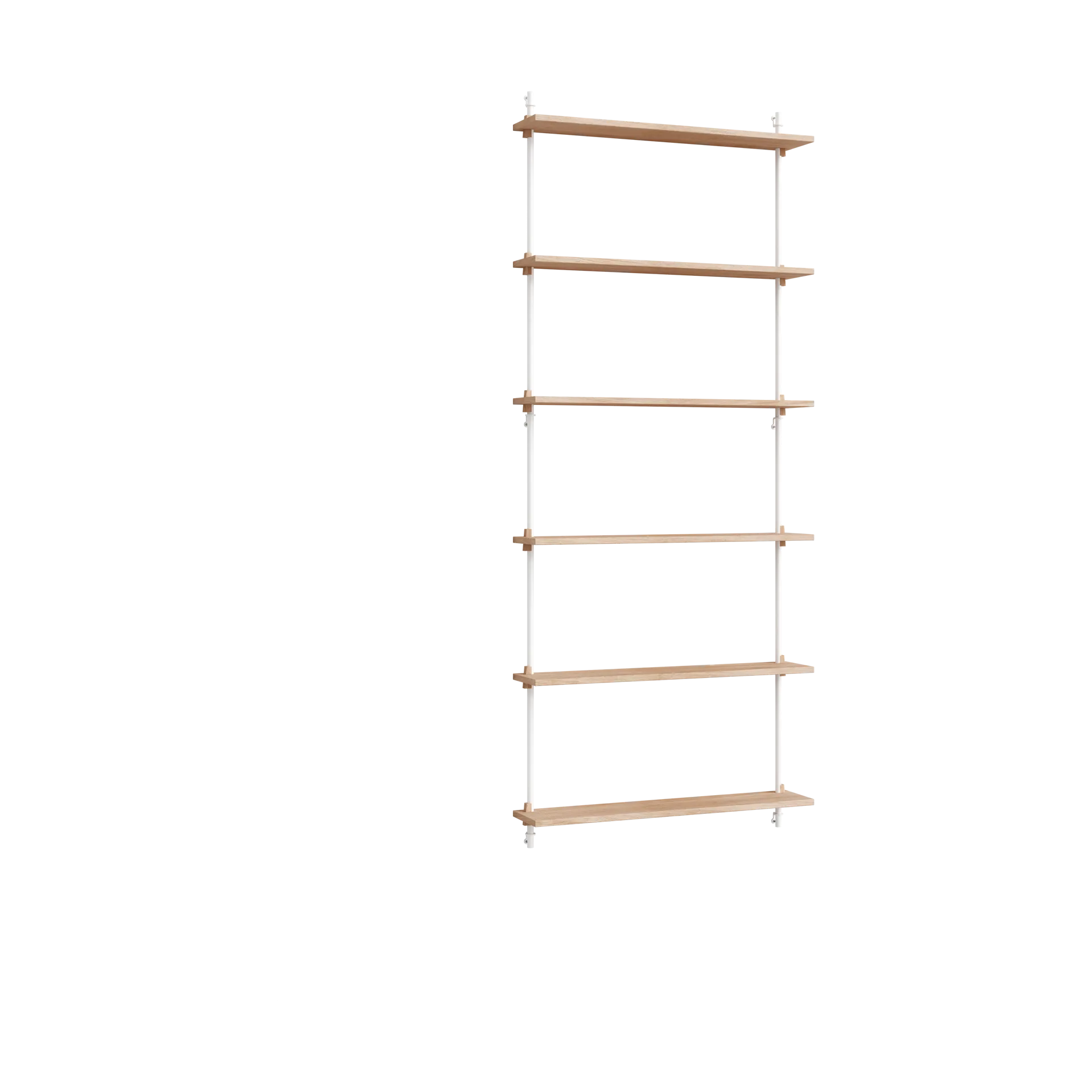 Moebe wall shelving ws.200.1, Oak-white MOEBE
