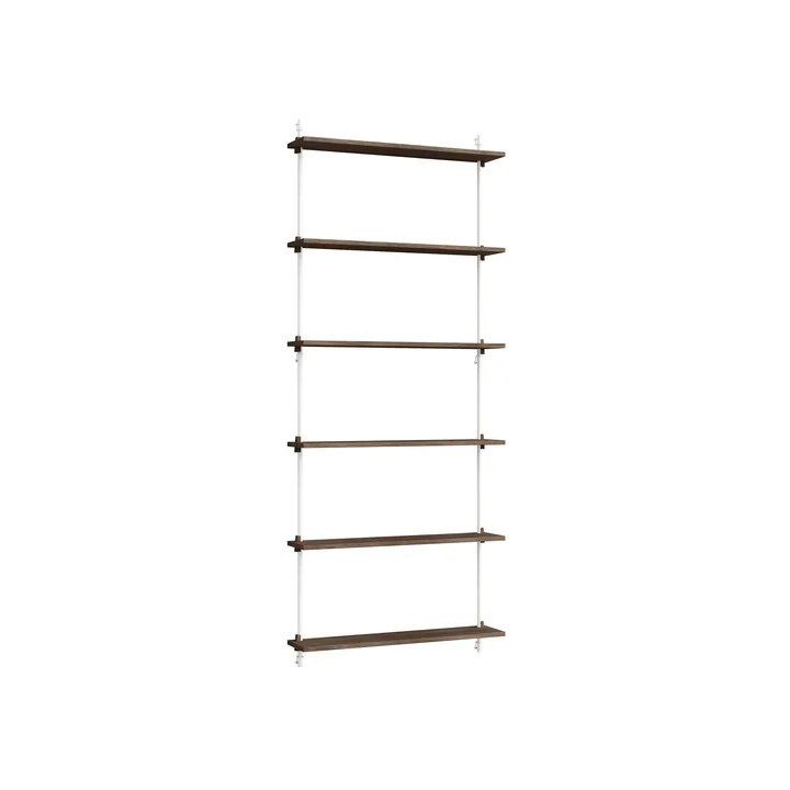 Moebe wall shelving ws.200.1 - Smoked oak-white - MOEBE
