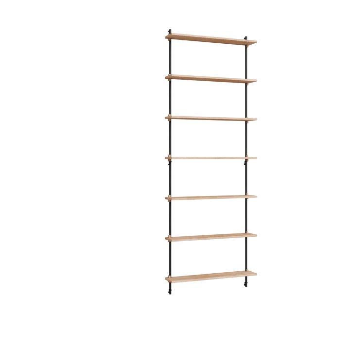 Moebe wall shelving ws.230.1 - Oak-black - MOEBE