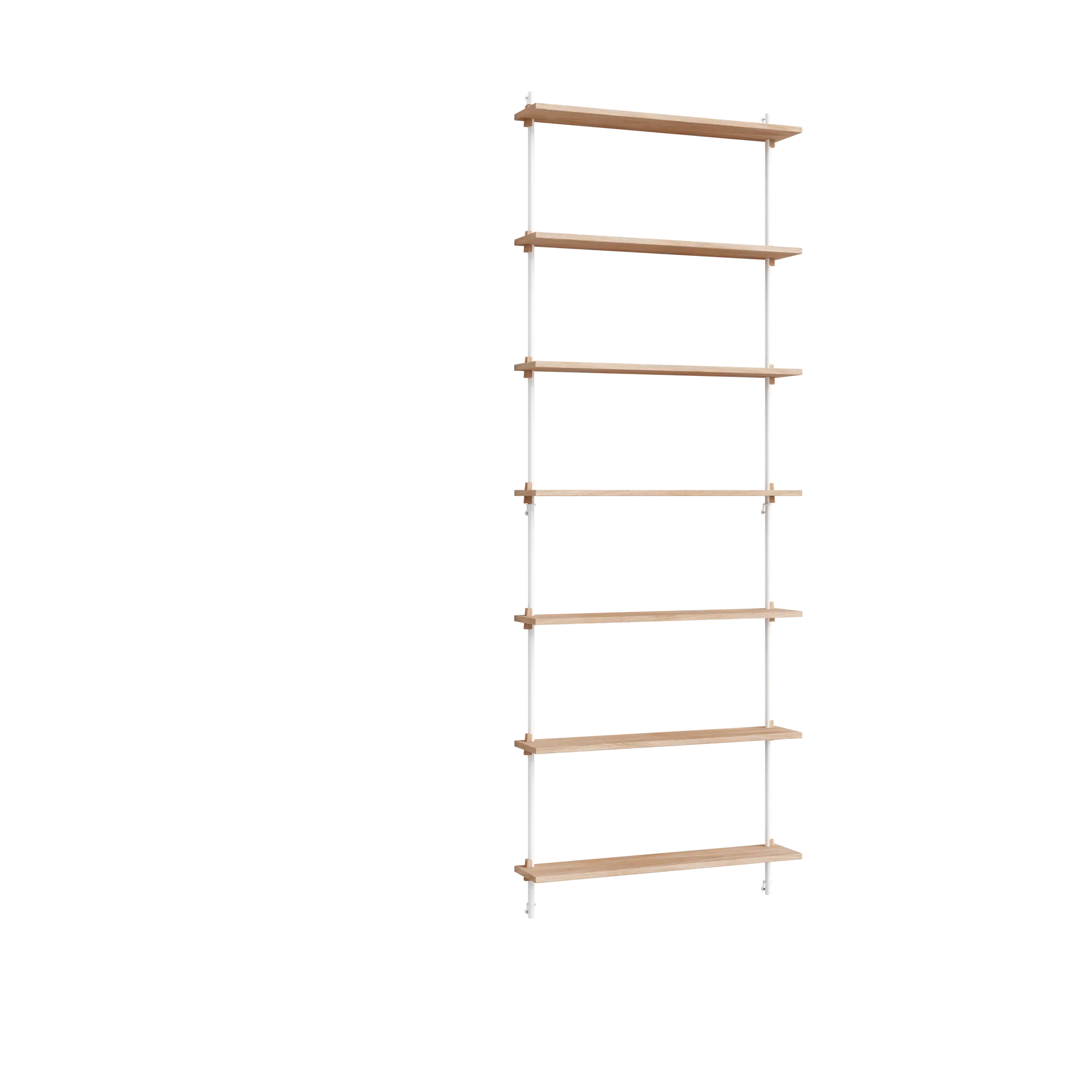 Moebe wall shelving ws.230.1, Oak-white MOEBE