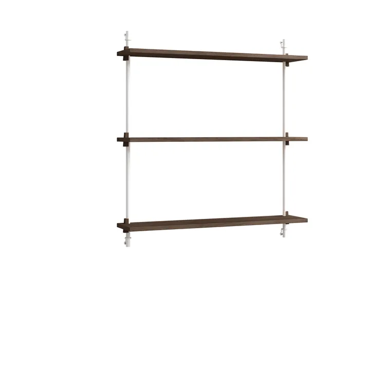 Moebe wall shelving ws.85.1 - Smoked oak-white - MOEBE