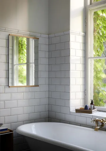 Rectangular wall mirror 50x70 cm - Oak - MOEBE