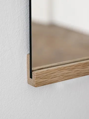 Rectangular wall mirror 70x100 cm - Oak - MOEBE