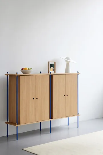 Shelving System Cabinet - Black, 163x115x35 cm, S.115.2.E - MOEBE