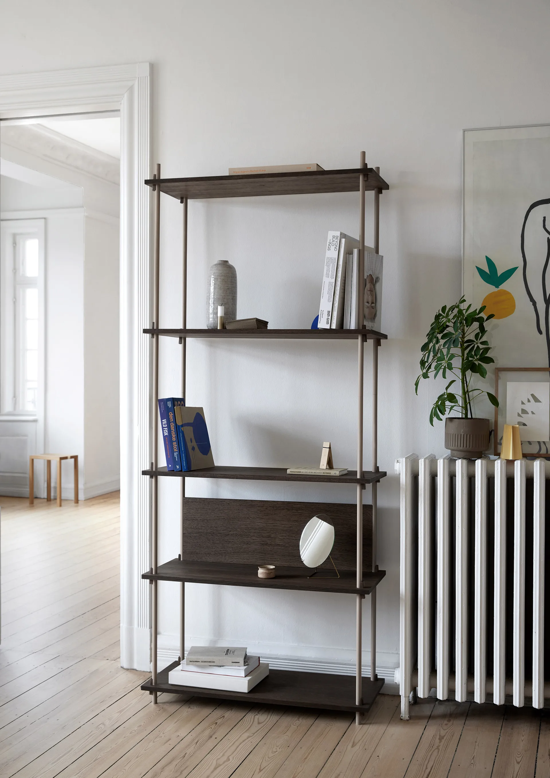 Shelving System classic shelf, Black, 86x85x35 cm, S.85.1.A MOEBE