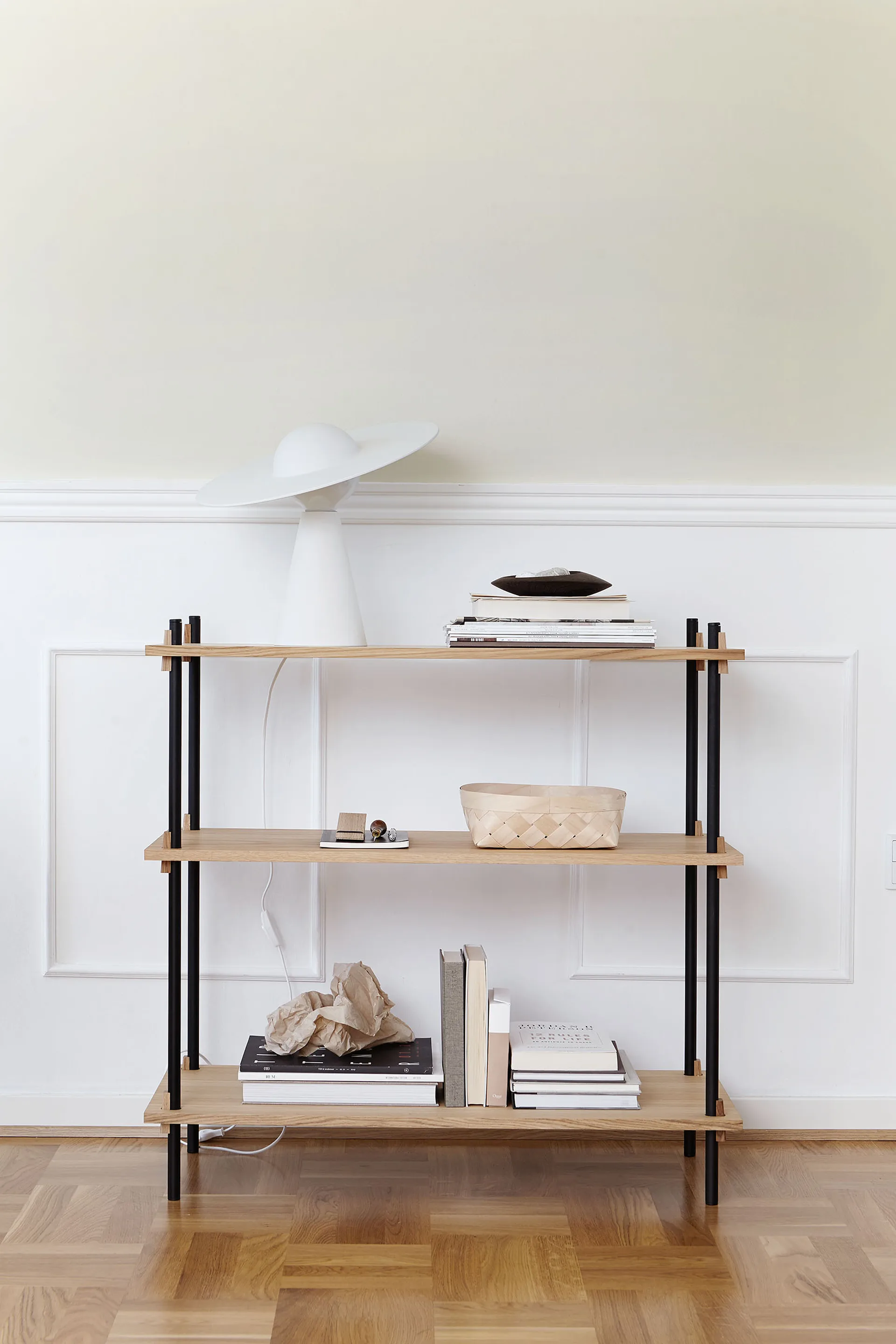 Shelving System classic shelf, Black, 86x85x35 cm, S.85.1.A MOEBE
