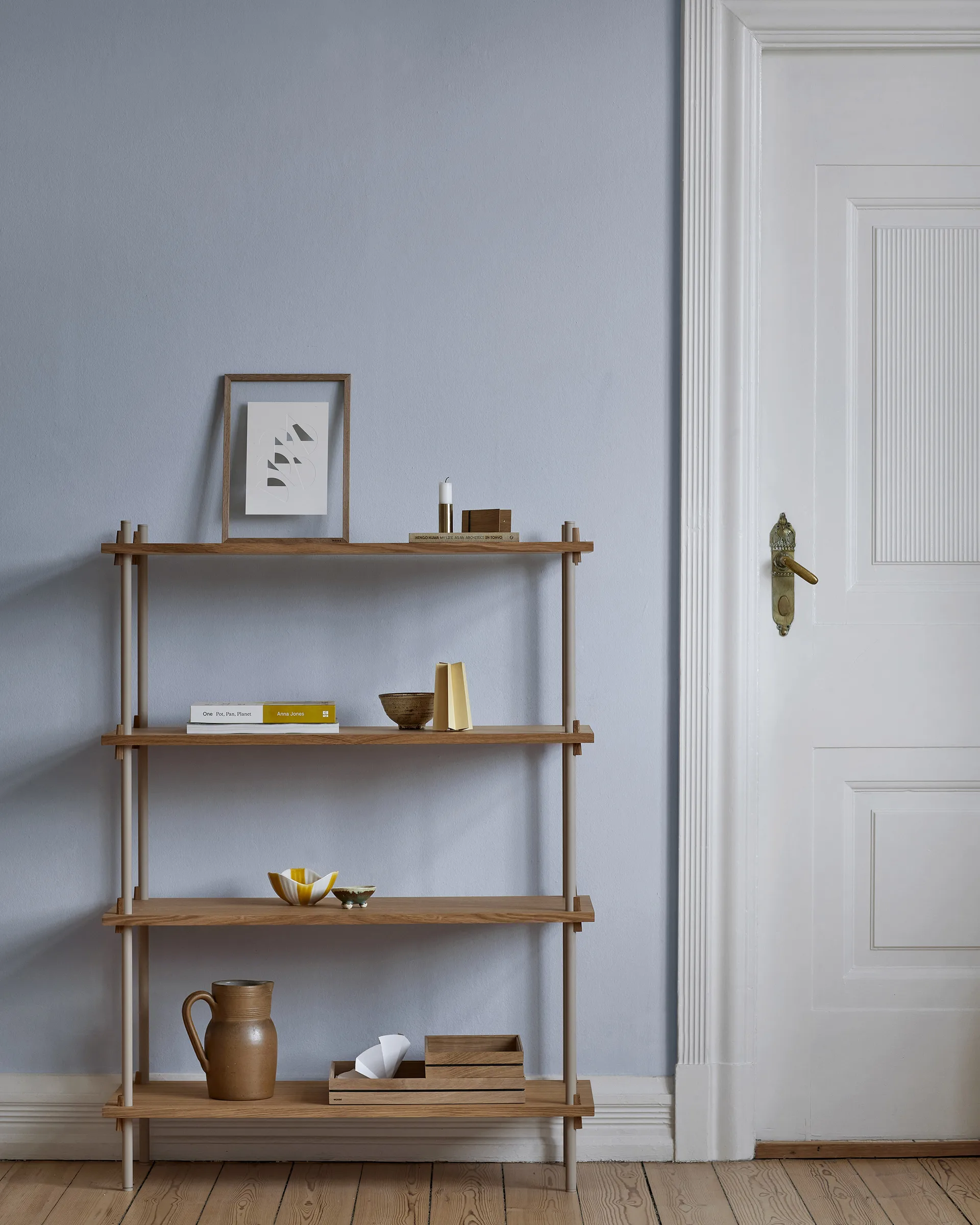 Shelving System classic shelf, Black, 86x85x35 cm, S.85.1.A MOEBE
