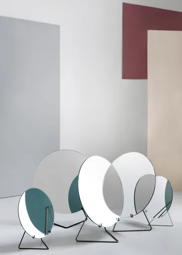 Table mirror Ø30 cm - Black - MOEBE