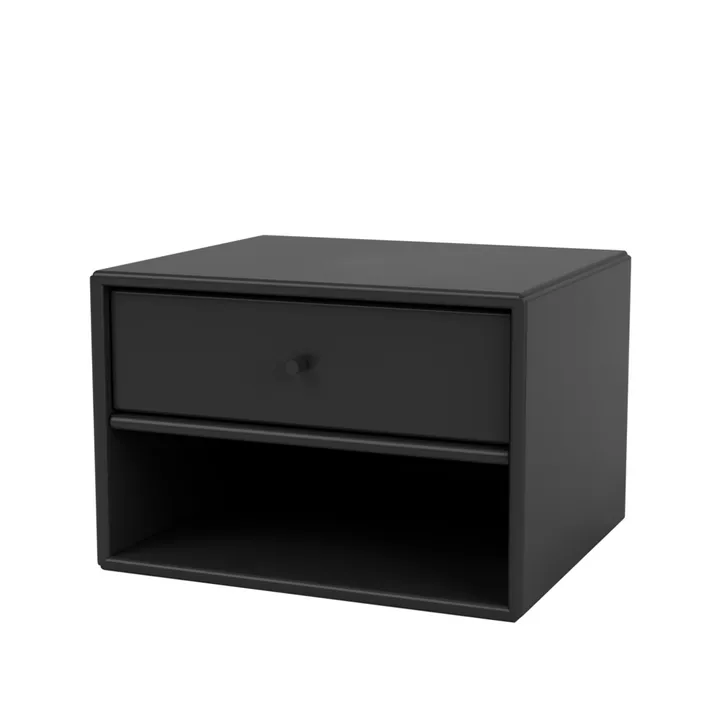 Dash bedside table - Black 05, incl. suspension cm - Montana