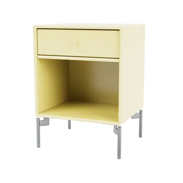 Dream bedside table - Camomile 159, chrome legs - Montana