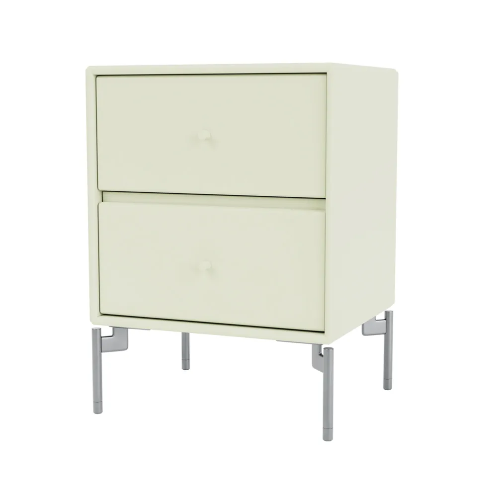 Drift bedside table, Pomelo 140, chrome legs cm Montana
