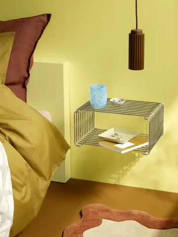 Panton Wire Half Height shelf 34.8x17.2x25.7 cm - Chrome - Montana