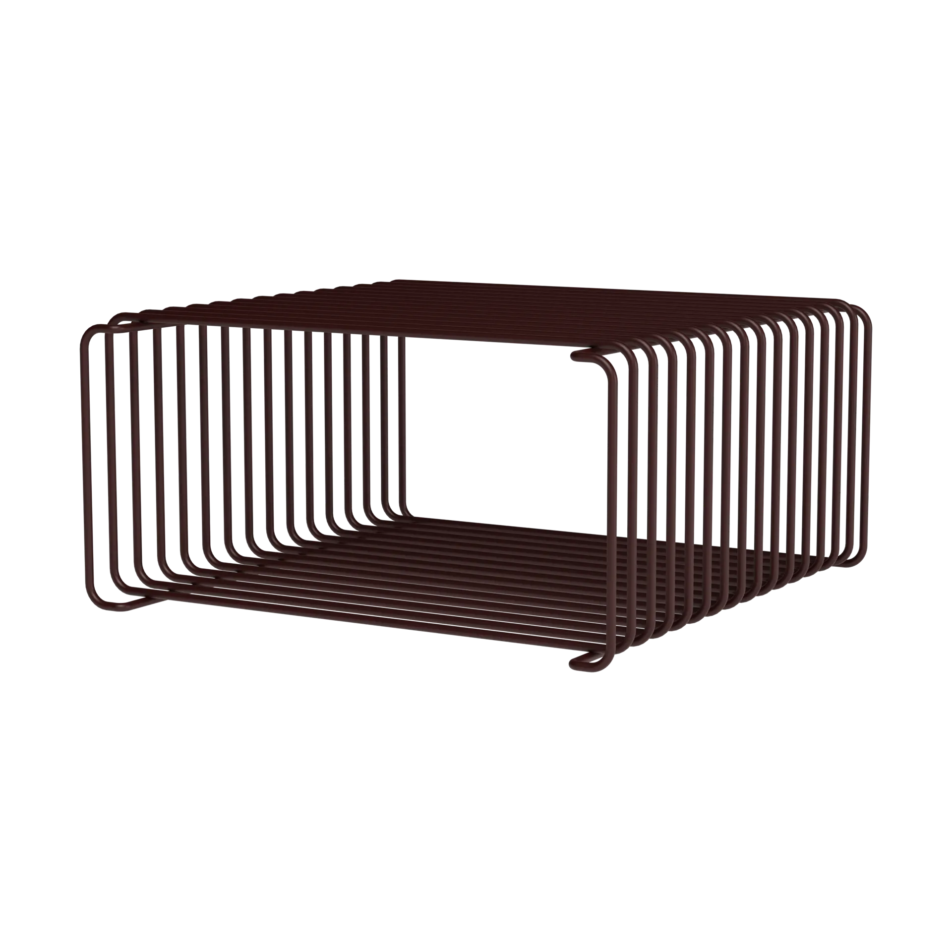 Panton Wire Half Height shelf 34.8x17.2x34.8 cm, Black red Montana