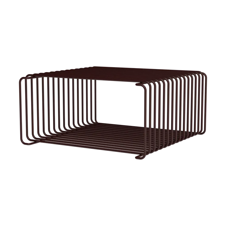 Panton Wire Half Height shelf 34.8x17.2x34.8 cm - Black red - Montana