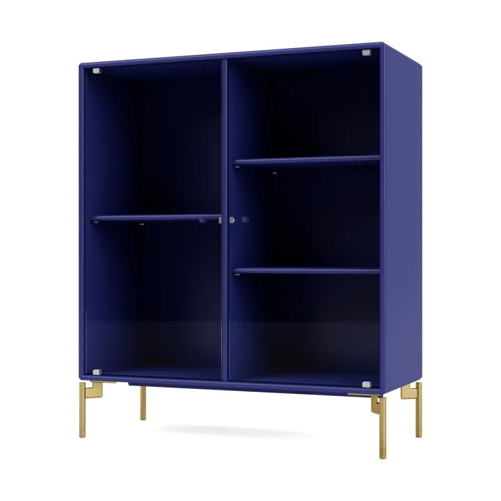 Ripple II display cabinet 69.6x82.2x30 cm - Monarch-legs brass - Montana