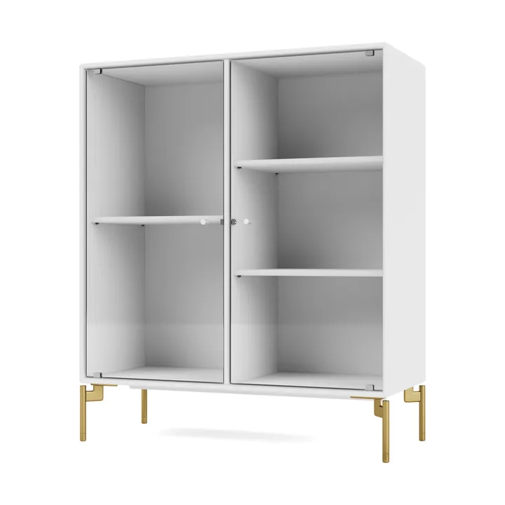 Ripple II display cabinet 69.6x82.2x30 cm - Snow-legs brass - Montana