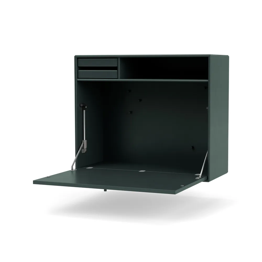 STUDIO desk, wall hung, Black jade 163 Montana