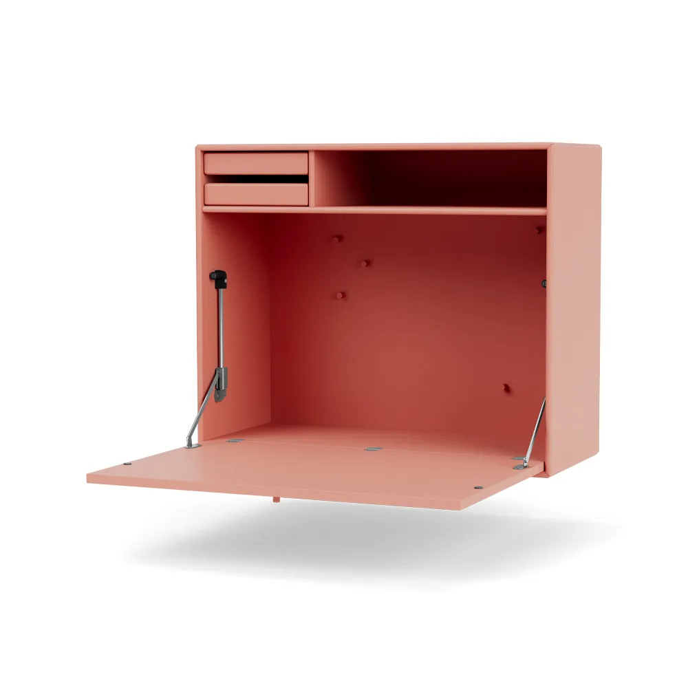STUDIO desk, wall hung, Rhubarb 151 Montana