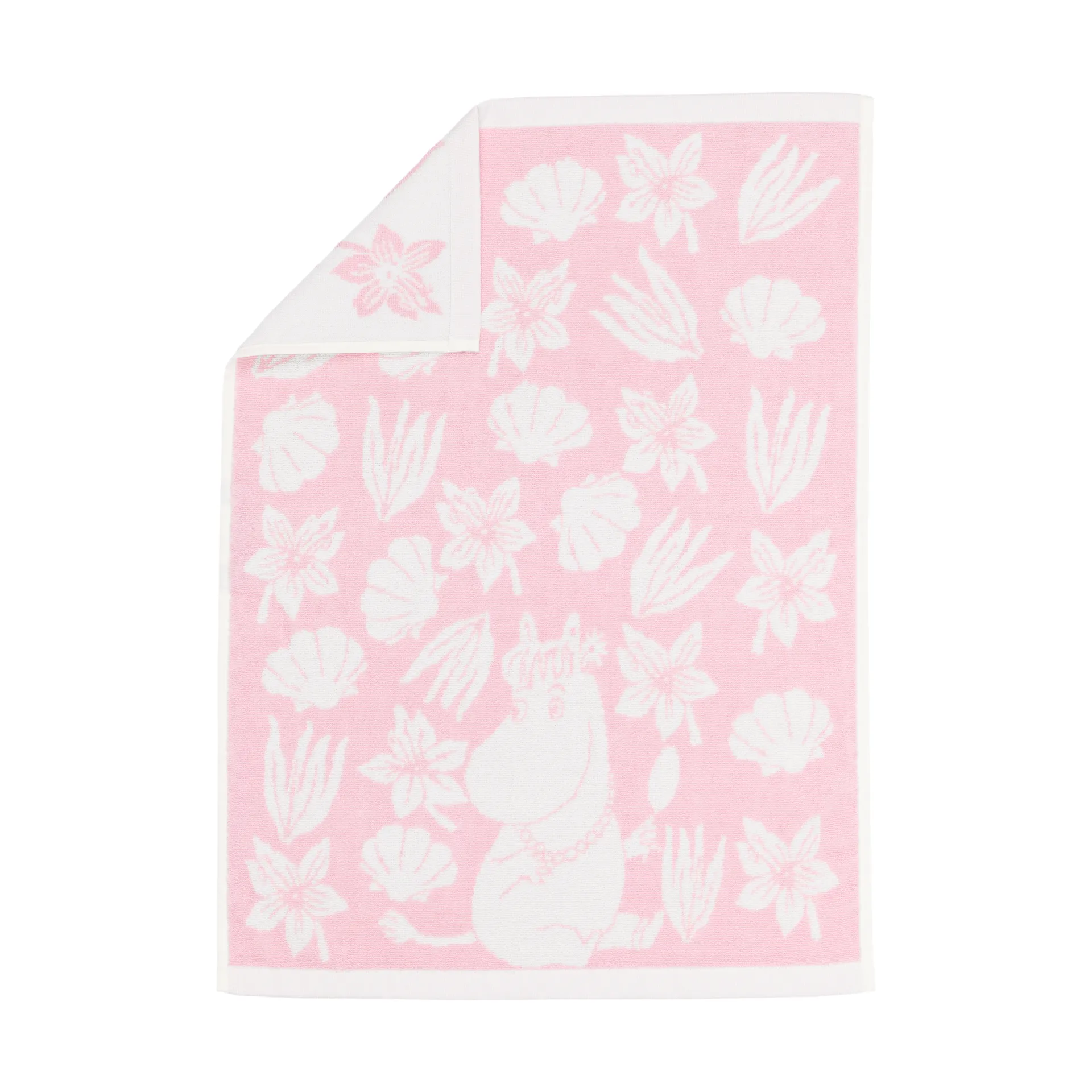 Moomin hand towel 50x70 cm, Seashell pink Moomin Arabia