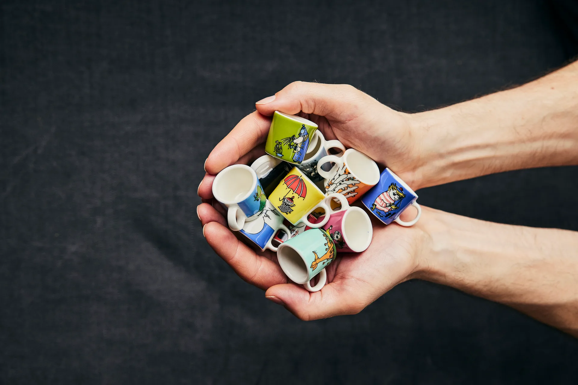 Moomin mini mugs 6-pack Thrid classic, Multi Moomin Arabia