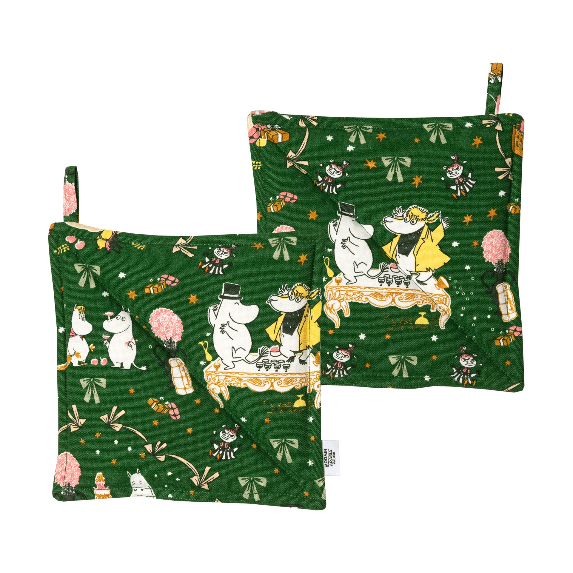 Moomin pot holder, Kärleksgåva, 22x22 cm, 2-pack Moomin Arabia