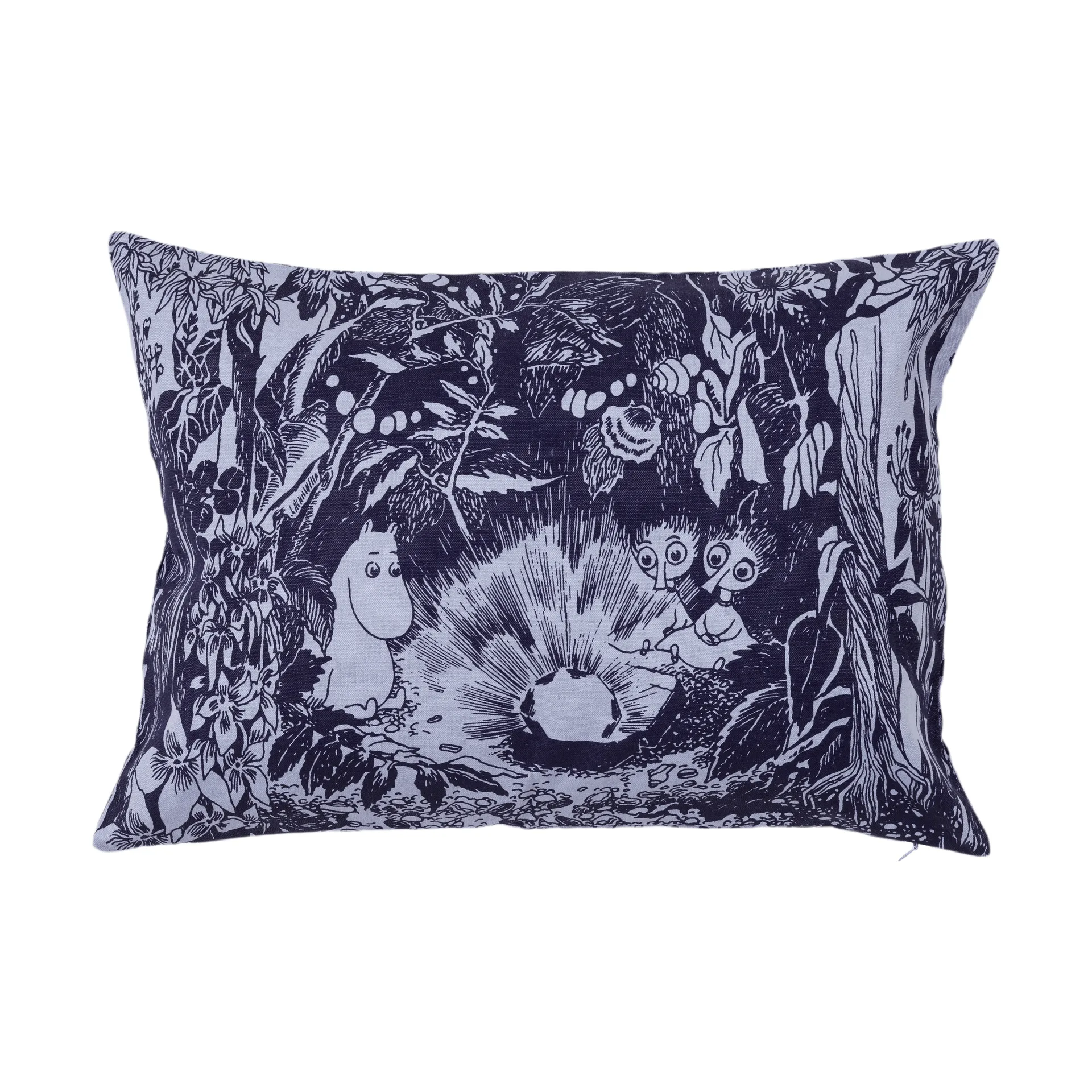Mystic Forest Moomin cushion cover, Blue, 40x58 cm Moomin Arabia