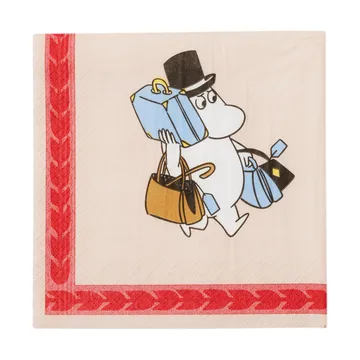 Ready for vacation Moomin paper napkin 33 cm - 20-pack - Moomin Arabia